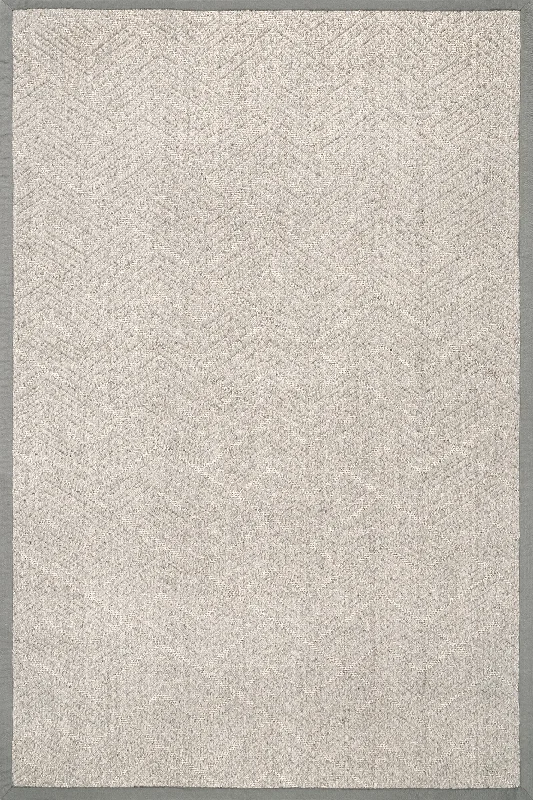 Aisha Monochrome Texture Rug | Grey