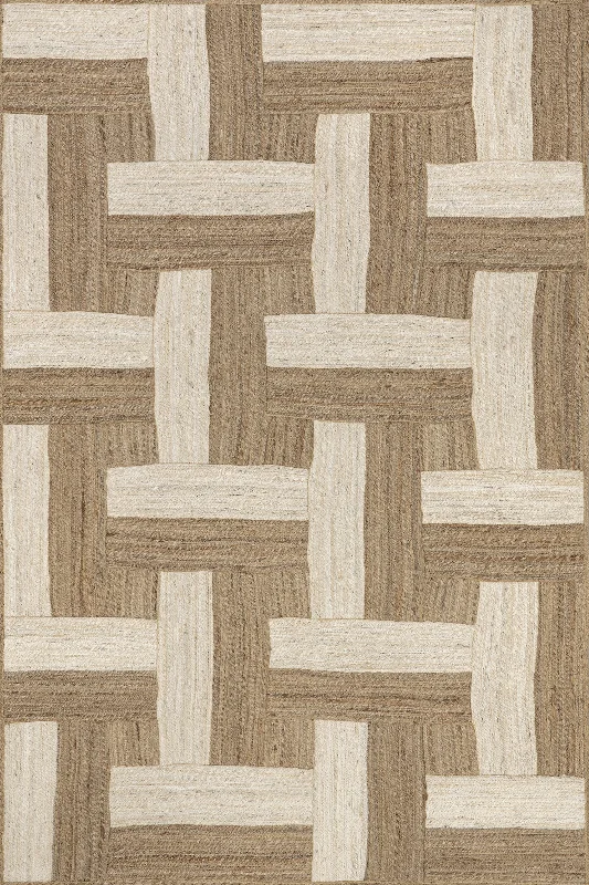 Akia Geometric Rug | Natural