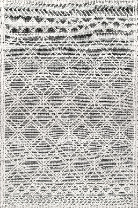 Argyle Trellis Rug | Grey