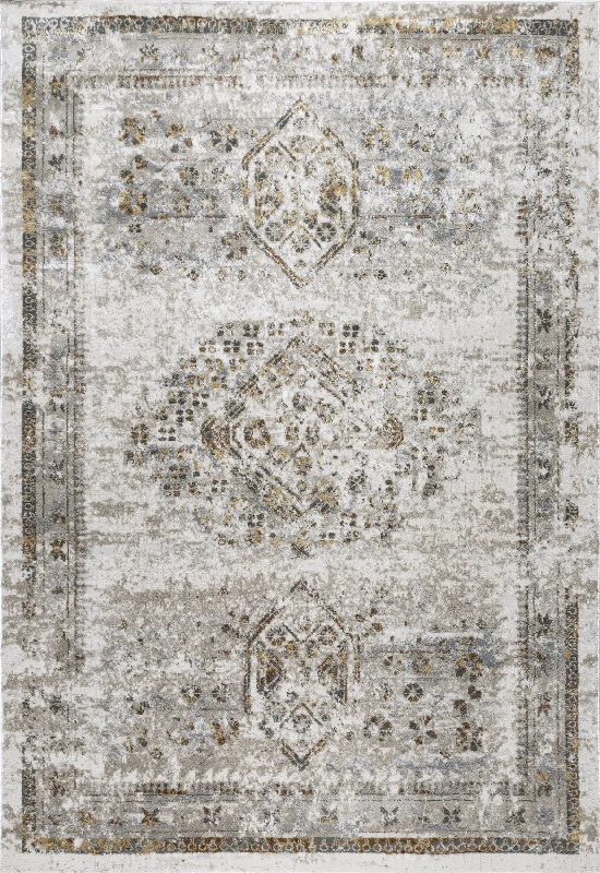 Athena Faded Medallion Rug | Beige