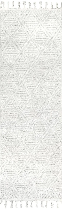 Balboa Textured Tile Rug | Ivory