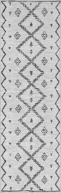 Beatrice Washable Trellis Rug | Ivory