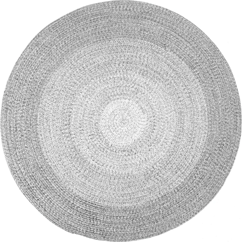 Braided Gradience Indoor/Outdoor Rug | Light Grey