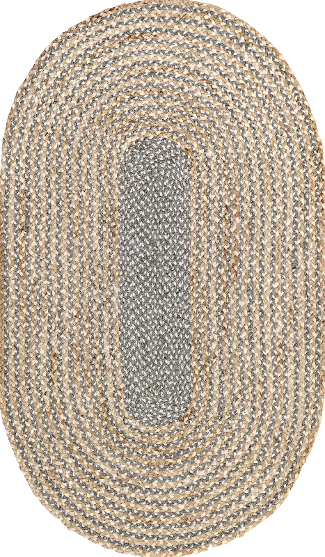 Braided Jute Rug | Grey