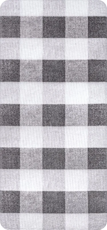 Buffalo Plaid Printed Anti-Fatigue Mat | Grey