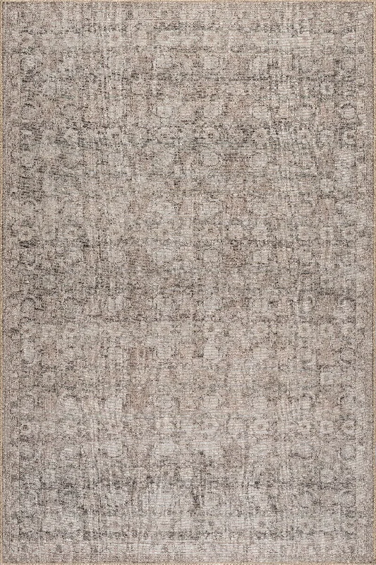 Clinton Antiqued Jute-Blend Rug | Dark Beige