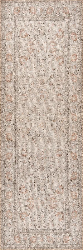 Clinton Antiqued Jute-Blend Rug | Light Brown