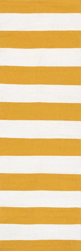 Flatwoven Regent Stripes Rug | Yellow