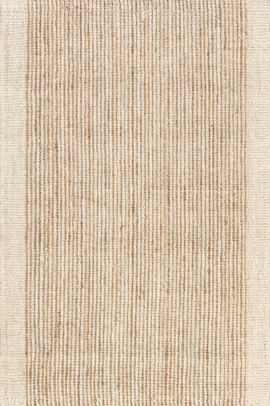 Freida Jute Bordered Rug | Ivory