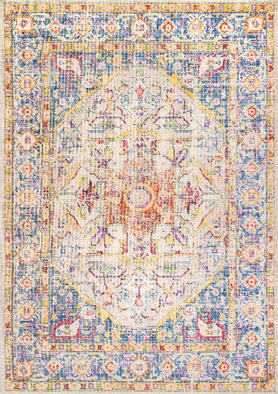 Hedera Medallion Rug | Blue