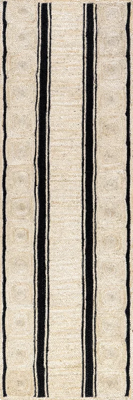 Hedgerow Striped Jute Rug | Ivory