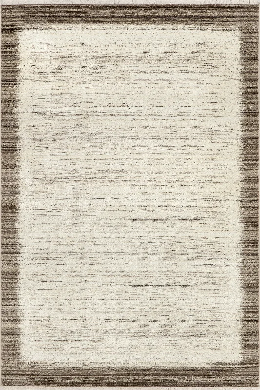 Journey Rustic Bordered Rug | Beige