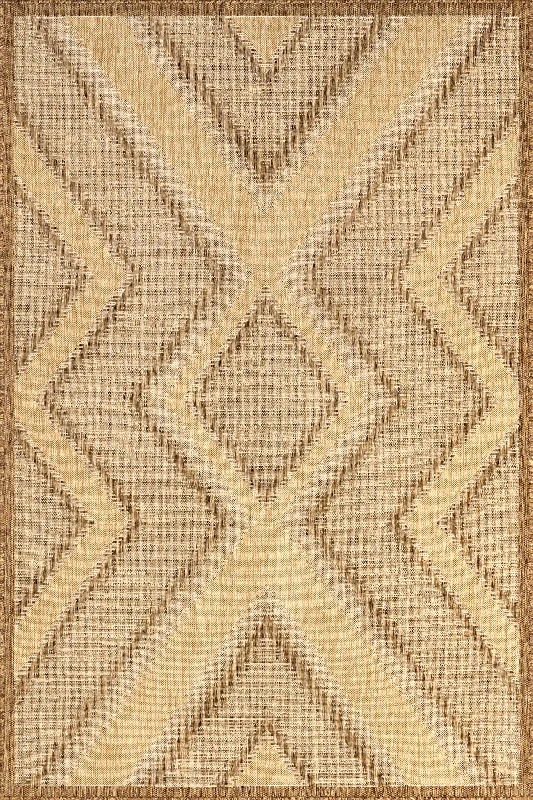 Joy Indoor/Outdoor Traverse Stripes Rug | Brown