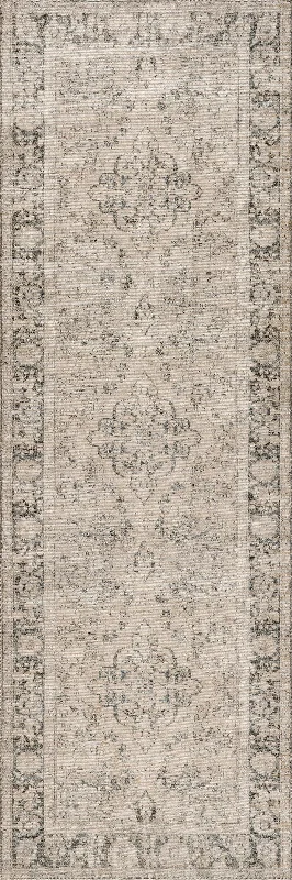 Montclair Antiqued Jute-Blend Rug | Grey