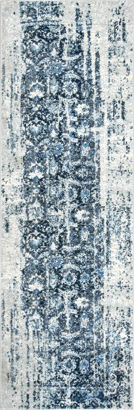 Muted Flourish Rug | Blue