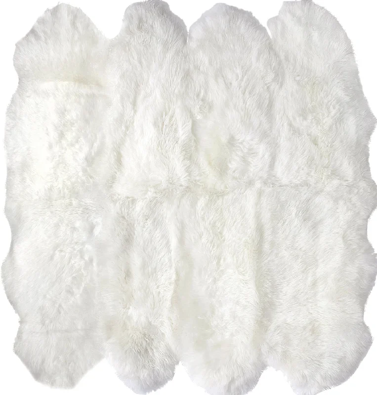 Natural Octo Pelt Sheepskin Rug | Natural