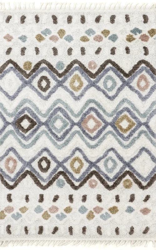 Nicolette Dotted Trellis Rug | Beige