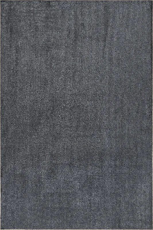 Nori Lustered Solid Washable Rug | Grey