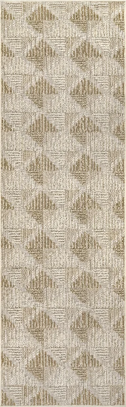 Opal Tiled Diamond Rug | Beige