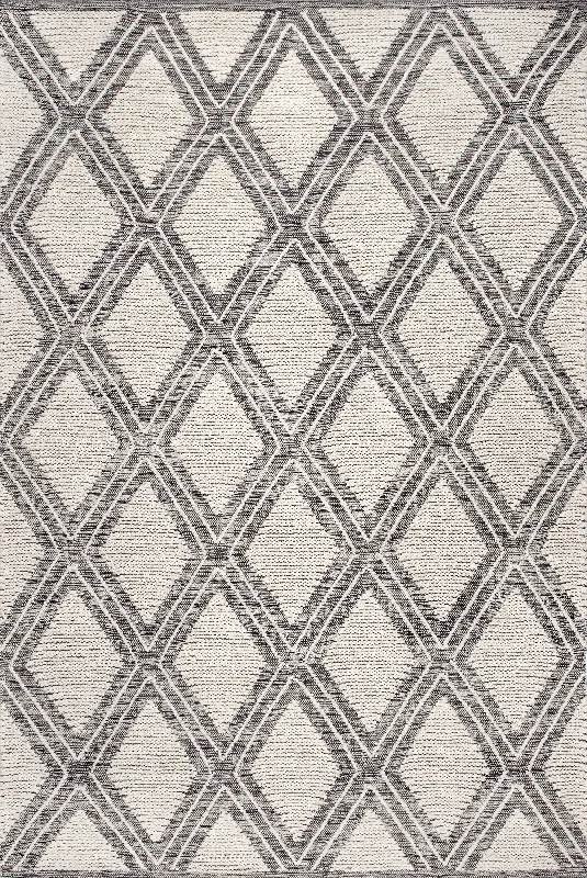 Raised Trellis Rug | Ivory