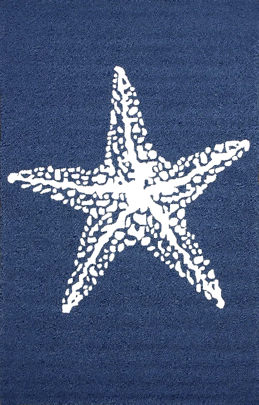 Starfish Indoor/Outdoor Rug | Navy