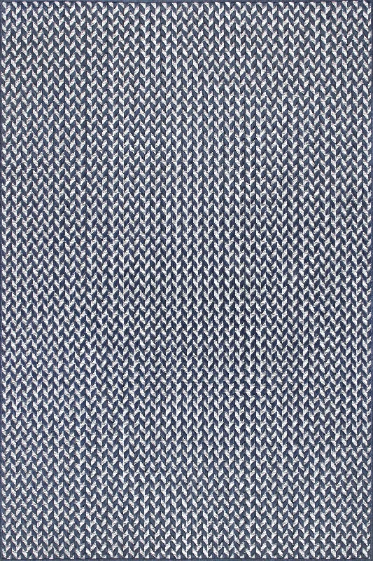 Taraji Herringbone Indoor/Outdoor Rug | Navy