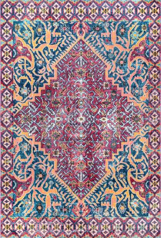 Vena Medallion Rug | Red