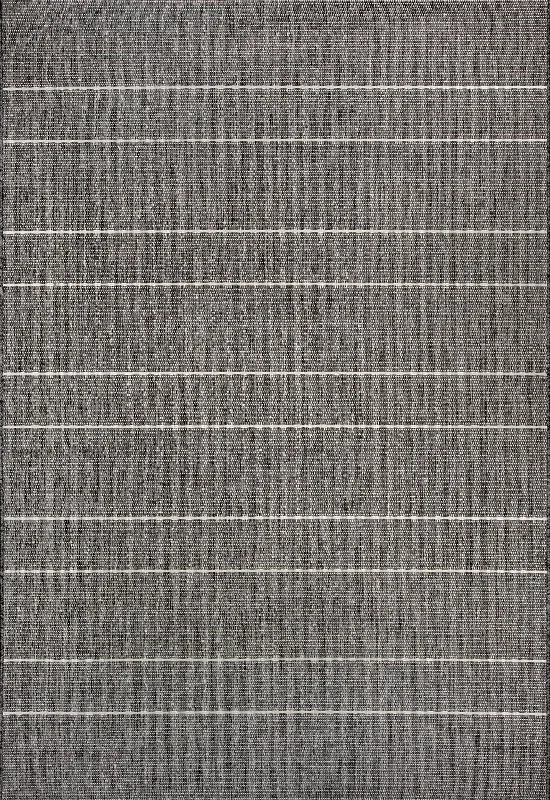 Venetian Pinstripes Indoor/Outdoor Rug | Dark Grey