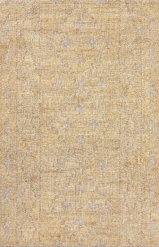 Verdette Jute Geometric Rug | Natural