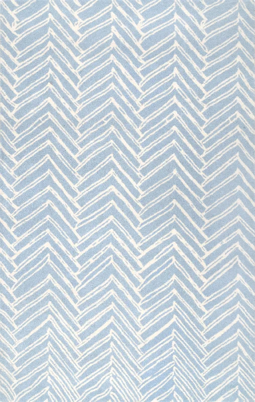 Viga Chevron Rug | Blue