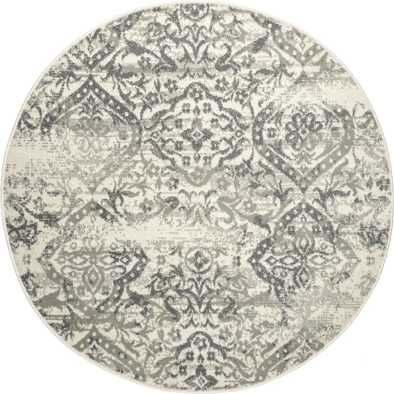 Withered Floral Rug | Grey