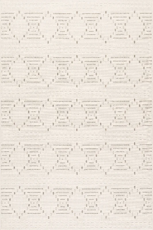 Yareli Hourglass Diamond Indoor/Outdoor Rug | Cream