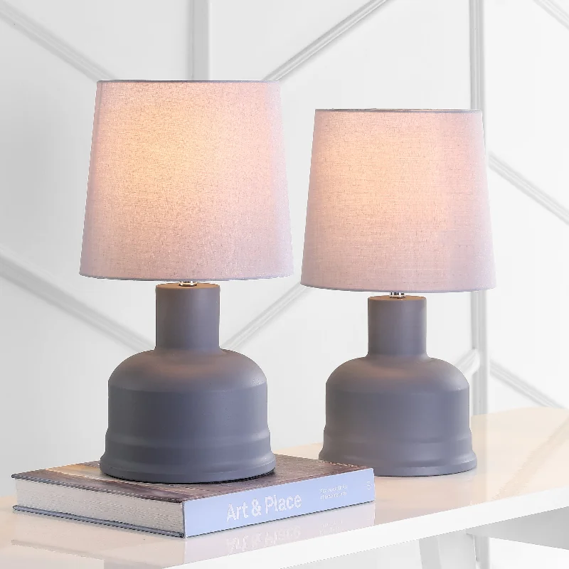 Safavieh Adalius Table Lamp 10" x 10" x 18.5" Grey