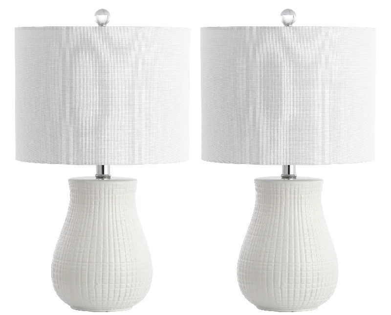 Safavieh Alisha Table Lamp 12" x 12" x 21" White