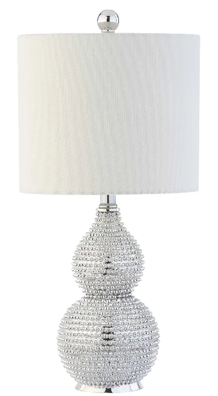 Safavieh Cora Chrome 20 Inch H Table Lamp 10" x 10" x 20" Silver