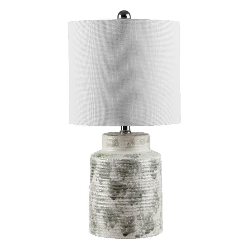 Safavieh Darsa Ceramic Table Lamp 10" x 10" x 19" Grey