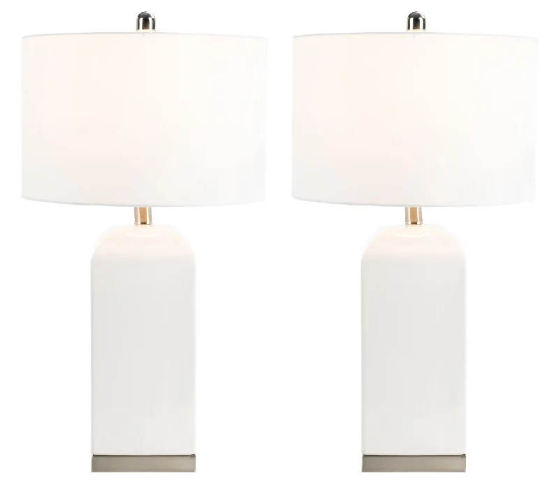 Safavieh Demra Table Lamp 15.5" x 15.5" x 27" White