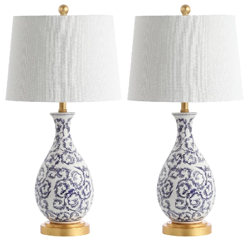 Safavieh Harlee Table Lamp 14" x 14" x 27.5" Blue