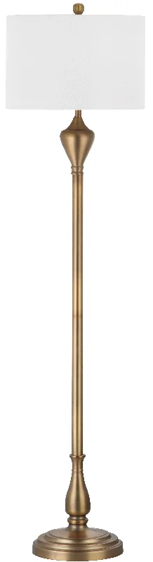 Safavieh Jacoby 60.5 Inch H Floor Lamp 15" x 15" x 60.5" Gold