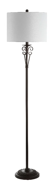 Safavieh Joris Floor Lamp 14" x 14" x 60" Brass