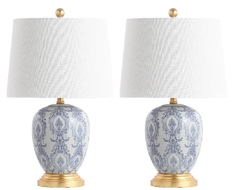 Safavieh Lian Table Lamp 14" x 14" x 23" Blue