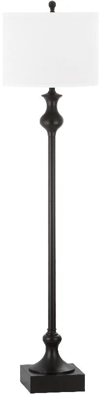 Safavieh Lyell 61.5 Inch H Floor Lamp 15" x 15" x 61.5" Black