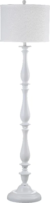 Safavieh Martin 62 Inch H Candlestick Floor Lamp 15" x 15" x 62" White