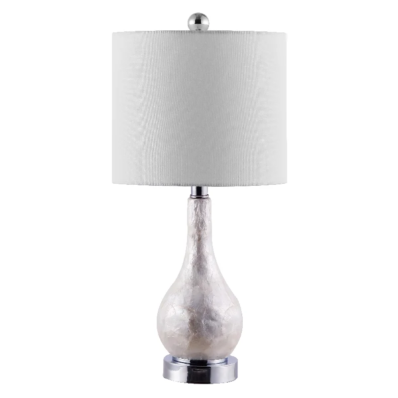 Safavieh Poppy Resin Table Lamp 10" x 10" x 21.5" Ivory