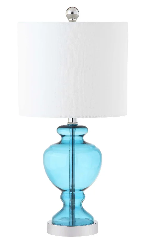 Safavieh Rayna 21 Inch H Table Lamp 10" x 10" x 21" Blue