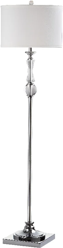 Safavieh Shelley 60 Inch H Floor Lamp 15" x 15" x 60" Chrome