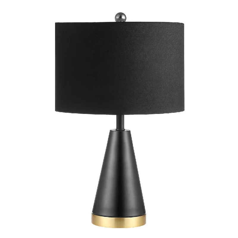 Safavieh Waylon Table Lamp 12" x 12" x 20" Black