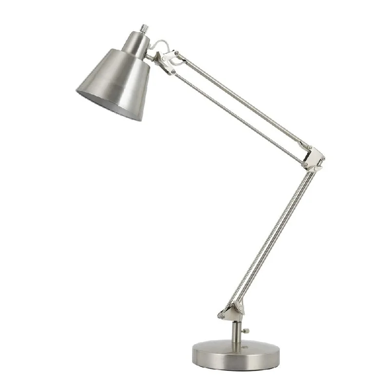 Cal Lighting BO-2165TB-BS 60W Udbina DK Lable Lamp