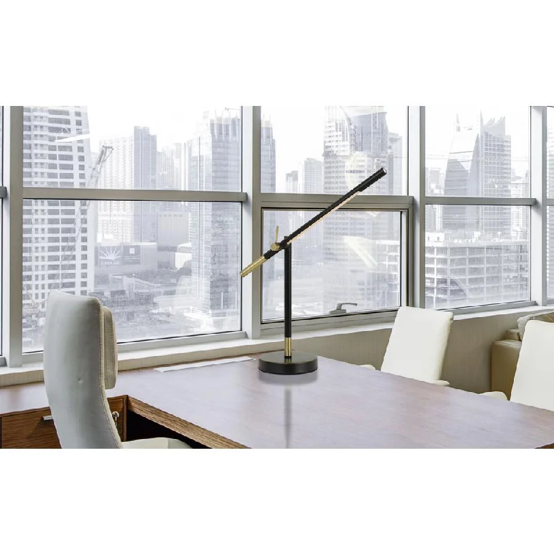 Virton Metal Led 10W, 780 Lumen, 3K Adjustable Desk Lamp By Cal Lighting