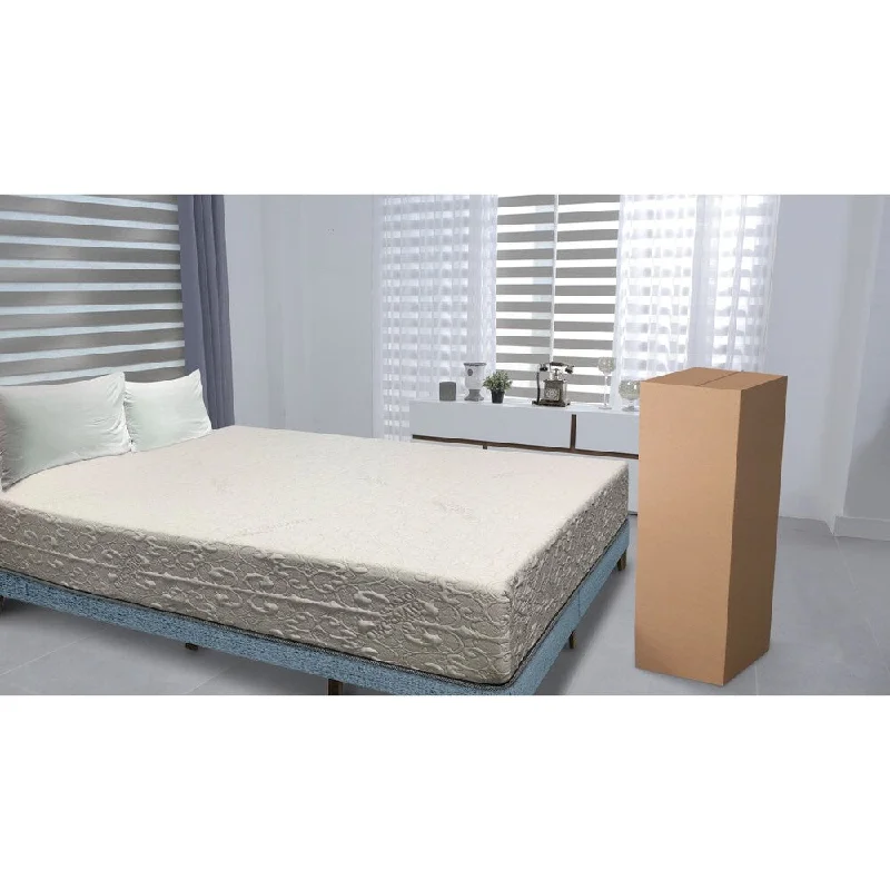 12-inch Cal King Size Memory Foam Mattress - White